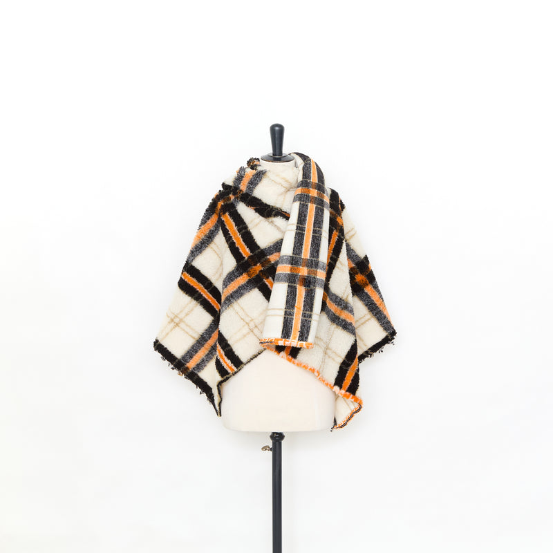 T25M14211 | Molleton Poilu à Carreaux