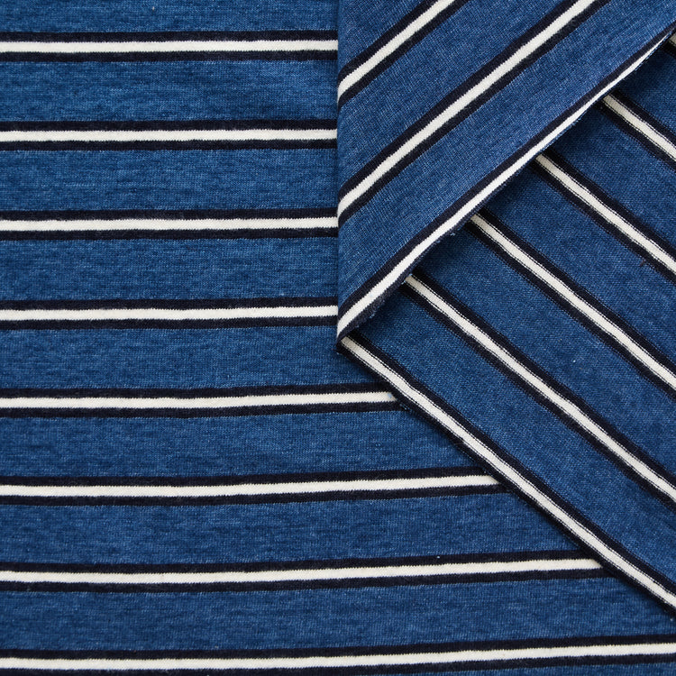 T25M14212 | Indigo Striped Jersey - view 1