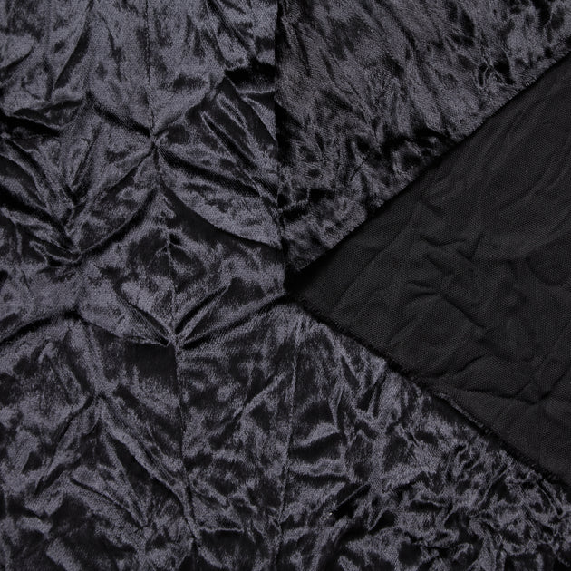 T25M14278 | Crinkled Viscose & Silk Velvet