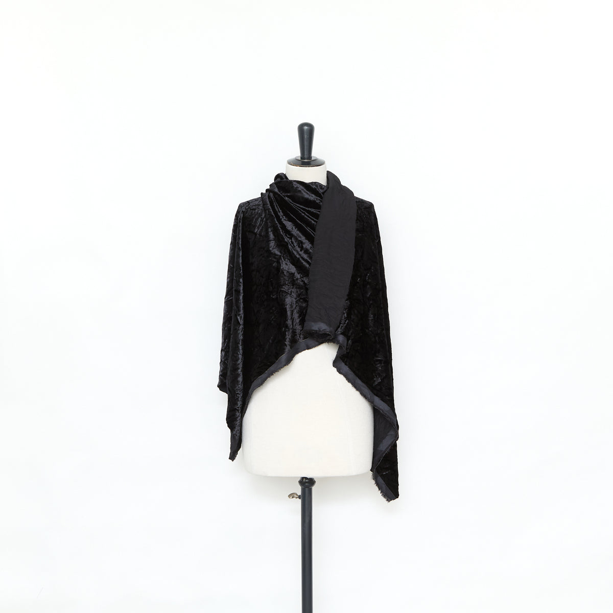 T25M14278 | Velours Froissé en Viscose et Soie