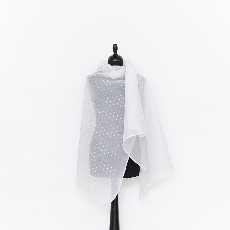 T25M14327 | Organdi Plumetis - vue 3