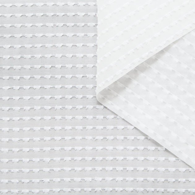 T25M14360 | Popeline Fils Coupés en Soie et Coton