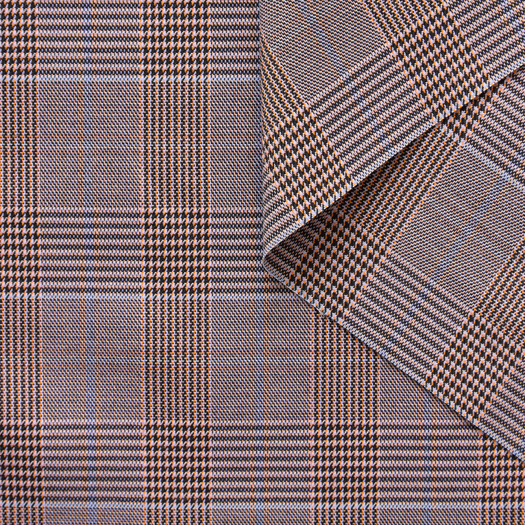 T25N13126 | Suiting Prince de Galles en Laine Mélangée  - vue 1