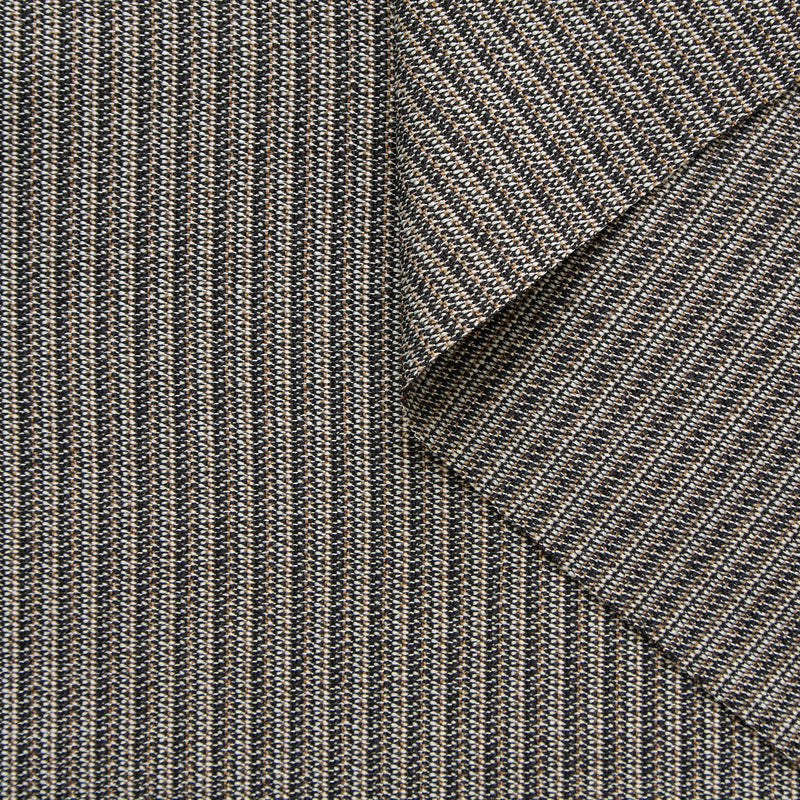 T25N13157 | Suiting à rayures fantaisie en Laine