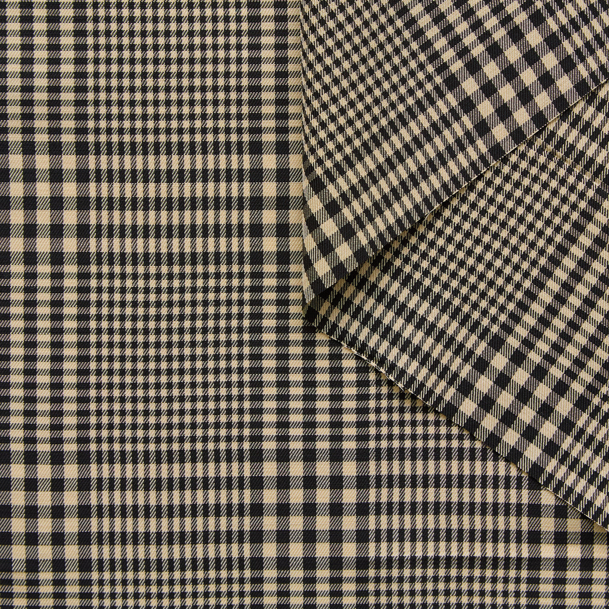 T25N13169 | Suiting à Carreaux en Viscose et Laine