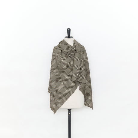  Suiting à Carreaux en Viscose et Laine