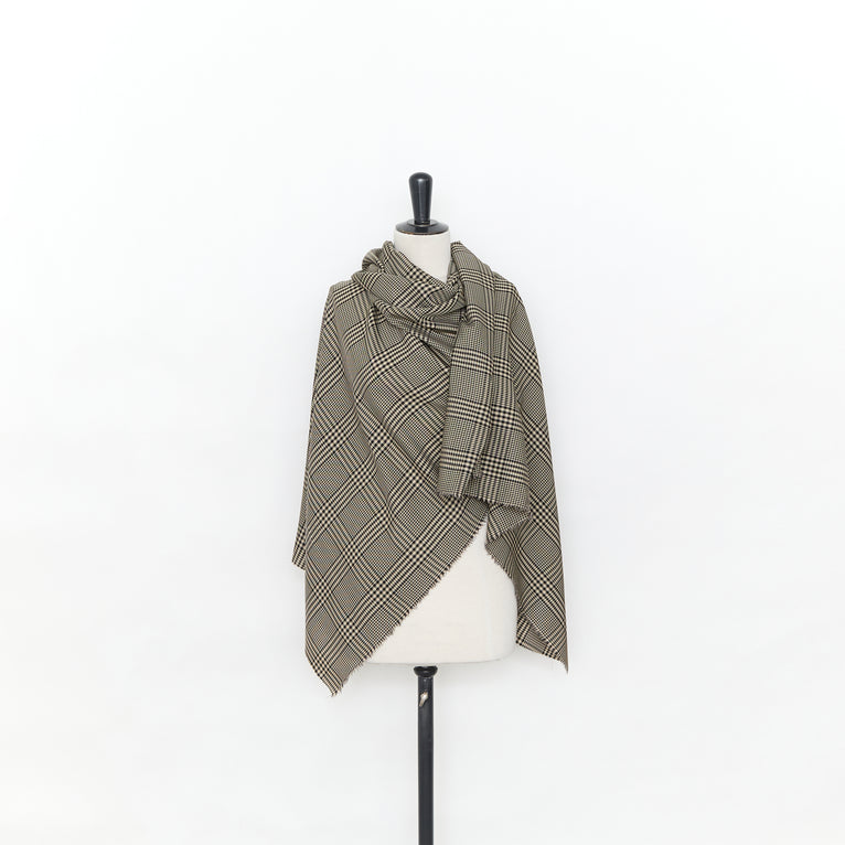 T25N13169 | Plaid Check Viscose &amp; Wool Suiting - view 2