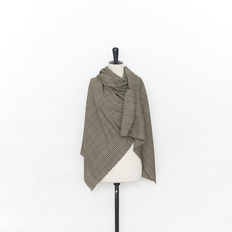 T25N13169 | Plaid Check Viscose &amp; Wool Suiting - view 2