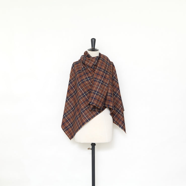 T25V13918 | Checked Wool &amp; Cotton Suiting - view 2