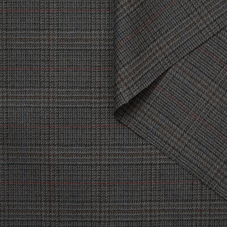 T25W12880 | Suiting à Carreaux en Laine Vierge