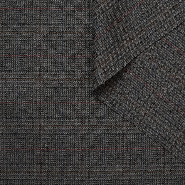 T25W12880 | Checked Virgin Wool Suiting