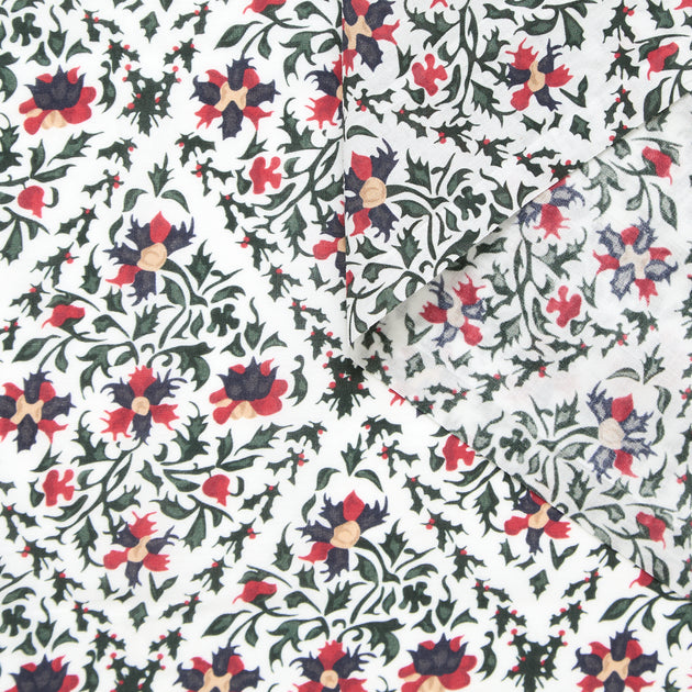 T25W12886 | Popeline de Coton Fleurie