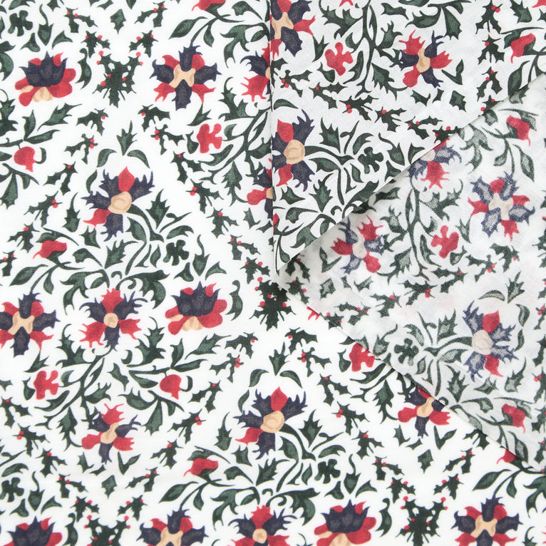 T25W12886 | Popeline de Coton Fleurie - vue 1