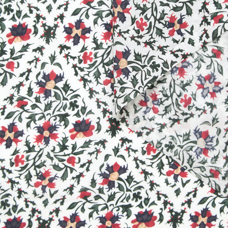 T25W12886 | Popeline de Coton Fleurie - vue 1