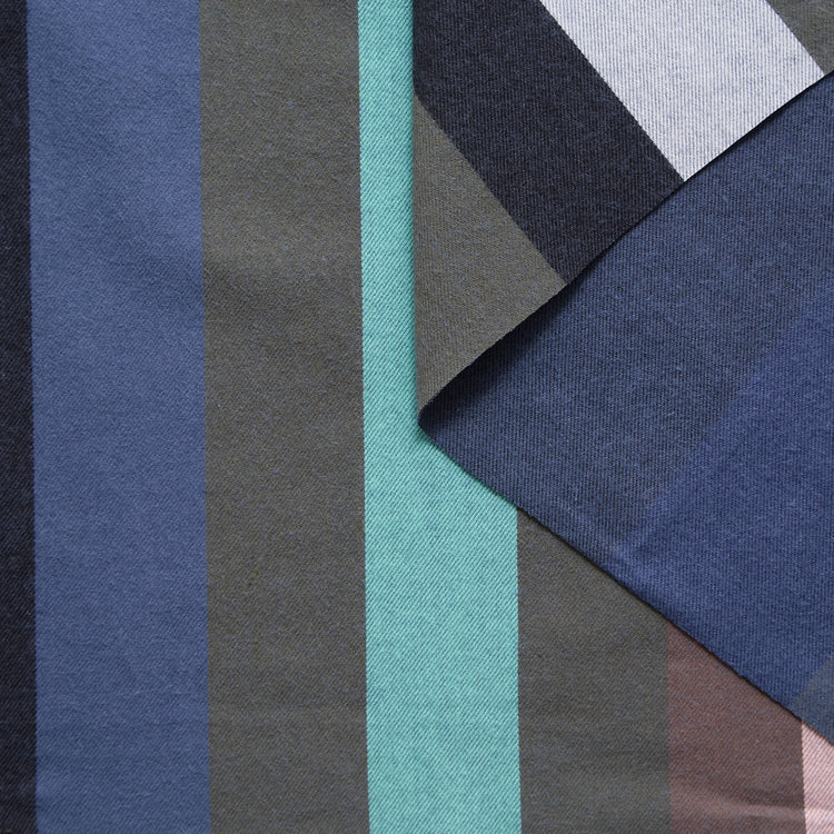 T25W13985 | Striped Cotton Flannel - view 1