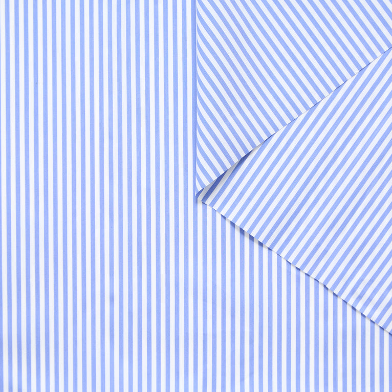 T25W14008 | Stretch Striped Cotton Poplin - view 1