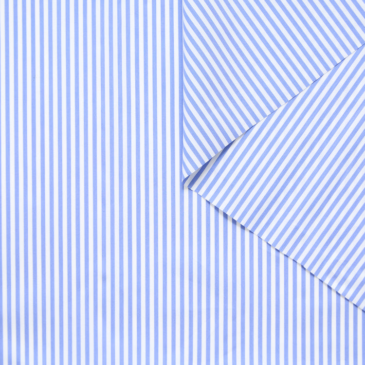T25W14008 | Stretch Striped Cotton Poplin - view 1