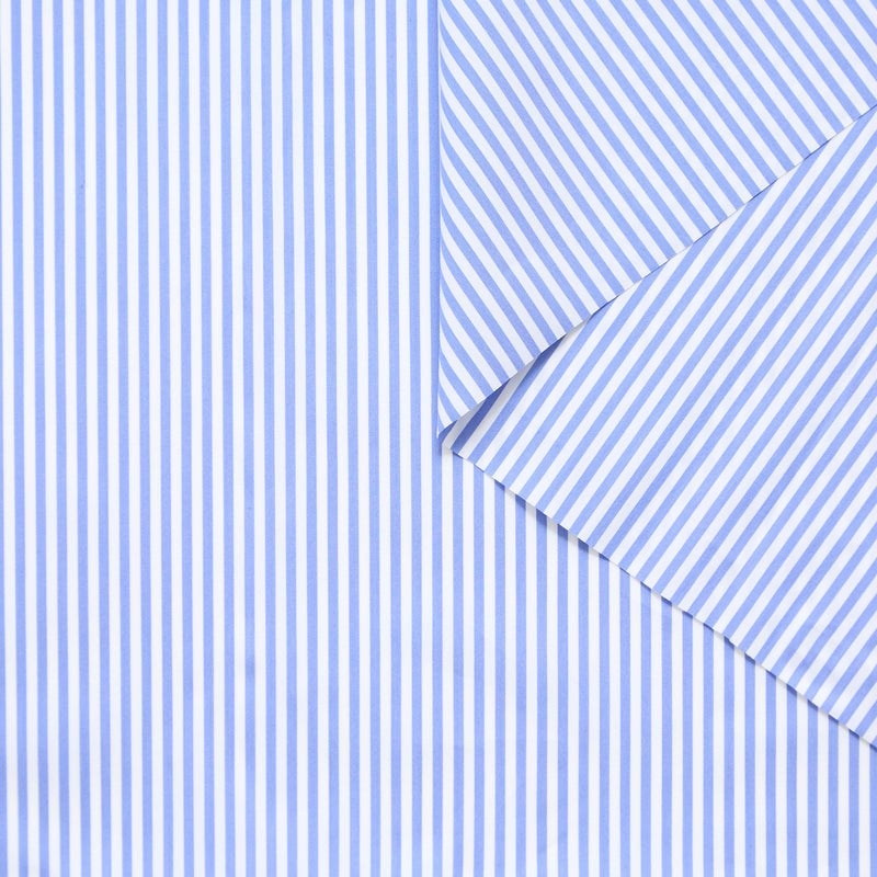 T25W14008 | Popeline Rayée et Stretch en Coton
