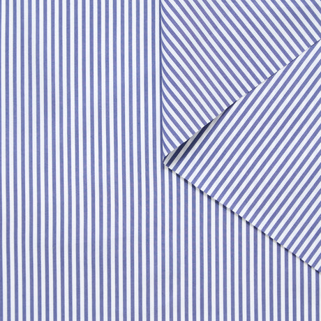 Stretch Striped Cotton Poplin