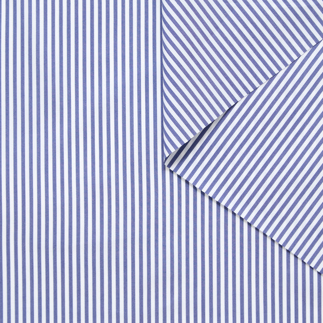 T25W14008 | Popeline Rayée et Stretch en Coton