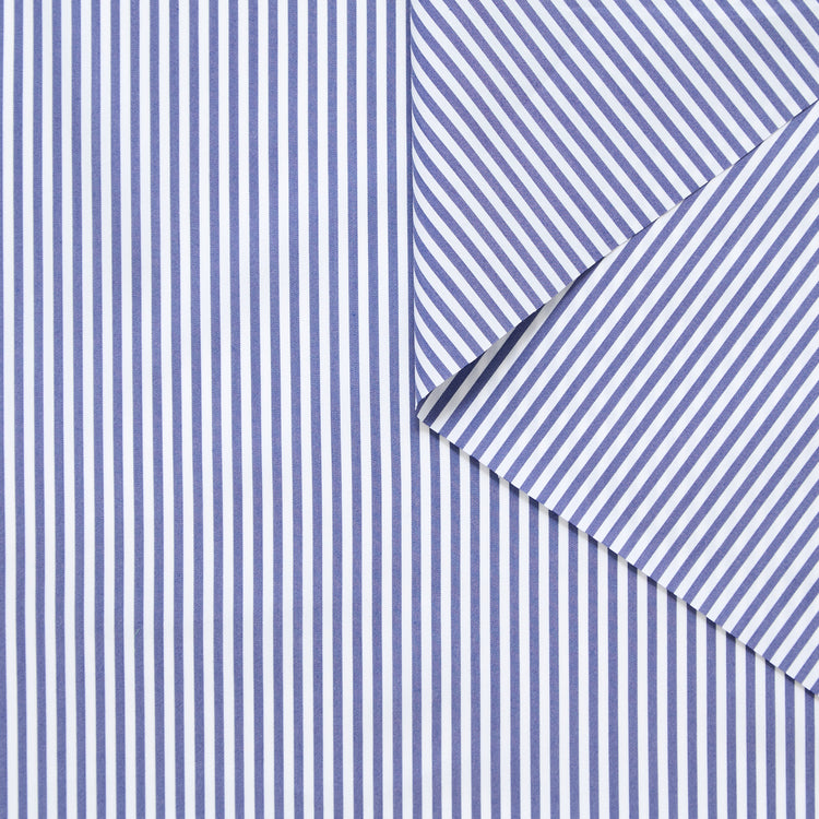 T25W14008 | Stretch Striped Cotton Poplin - view 1
