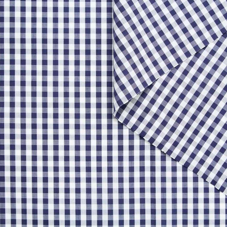 T25W14033 | Popeline motifs Micro Vichy en Coton  - vue 1