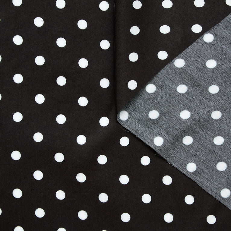 T25Y12023 | Dots Printed Viscose Satin - view 1