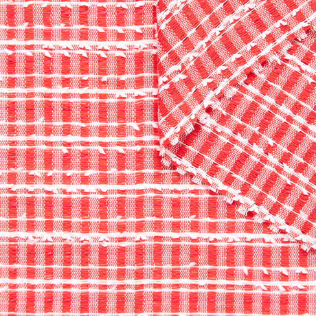 T25Z13894 | Tweed Papillotte à Carreaux Fluides