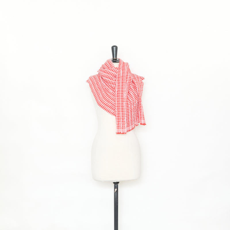 T25Z13894 | Tweed Papillotte à Carreaux Fluides