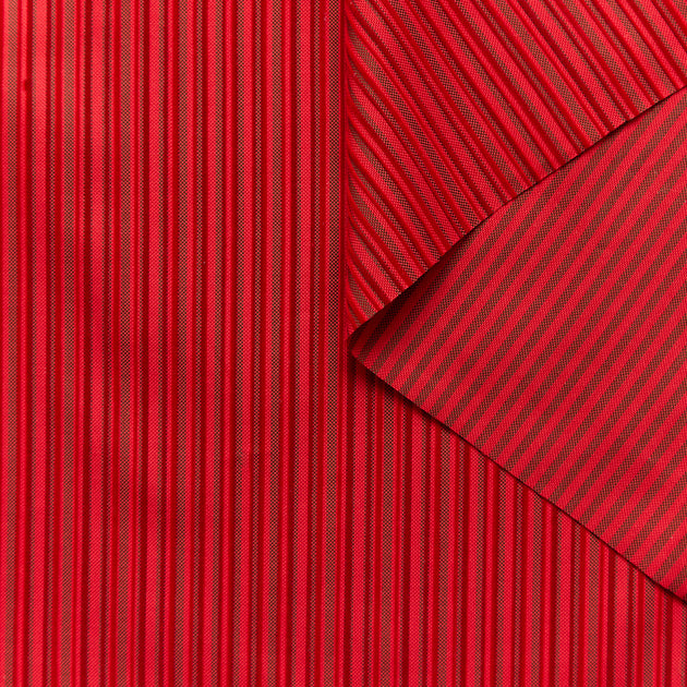 T26B16373 | Oxford de Coton à Rayures Floquées