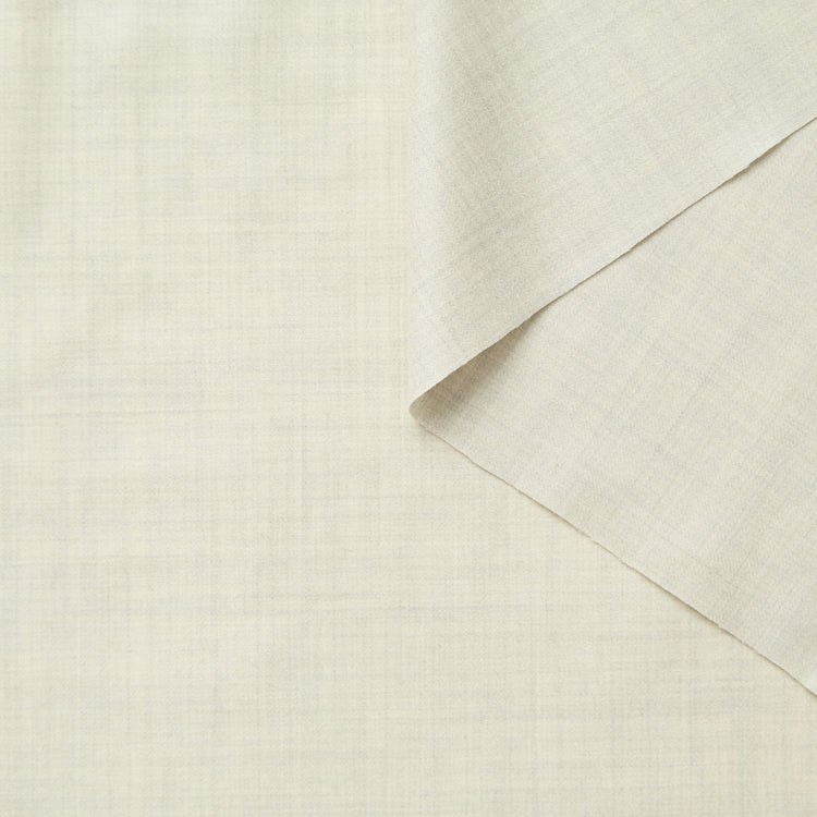 T26C15010 | Light Melange Wool Flannel RWS - view 1