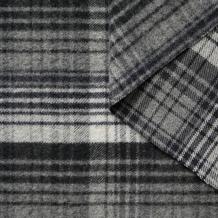 T26C15011 | Drap Tartan Brossé en Laine Vierge - vue 1