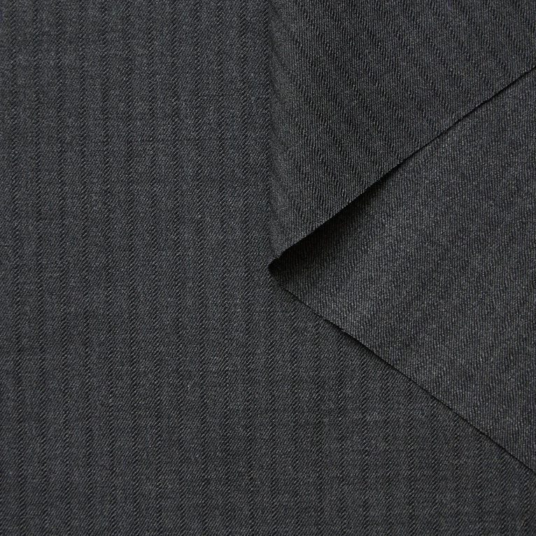 T26C15023 | Suiting Rayure Craie en Laine Vierge RWS - vue 1