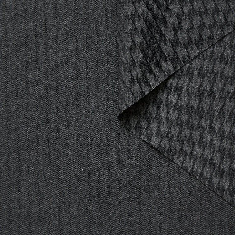 T26C15023 | Suiting Rayure Craie en Laine Vierge RWS - vue 1