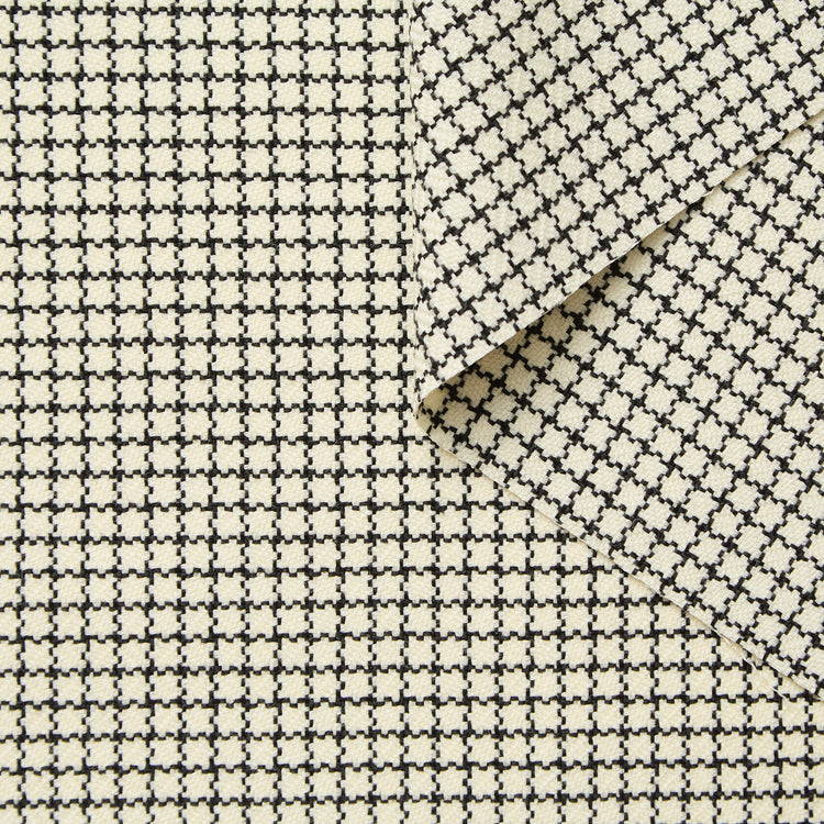 T26C15034 | Checked Virgin Wool Natté RWS - view 1