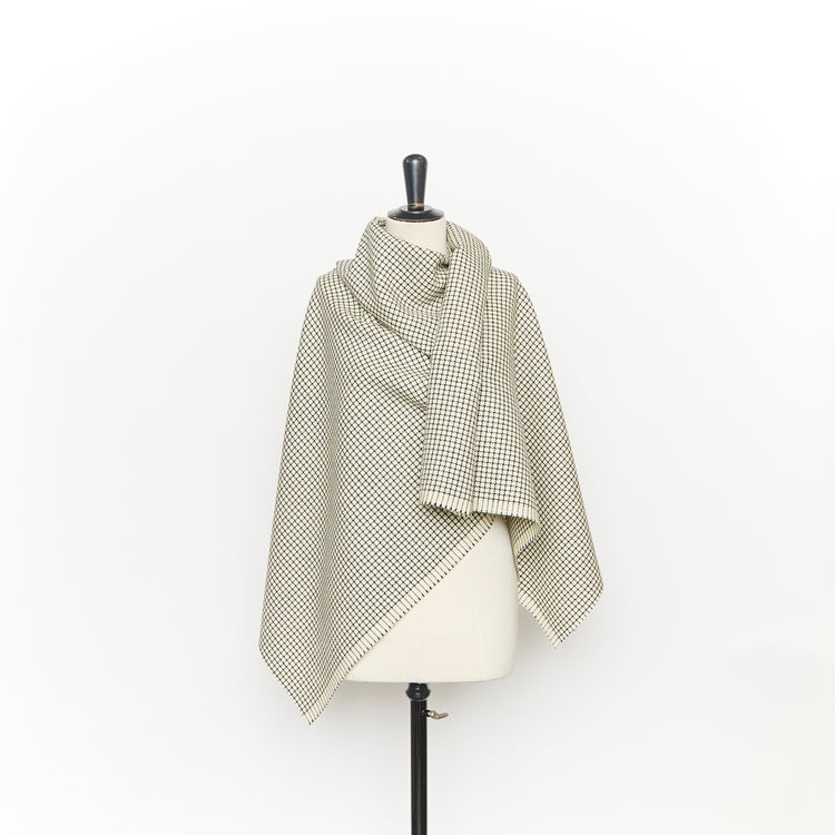 T26C15034 | Checked Virgin Wool Natté RWS - view 2