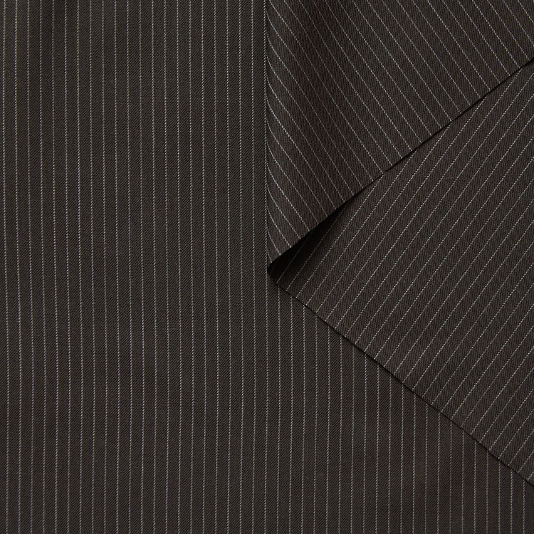 T26C15039 | Pinstripe Virgin Wool Suiting RWS - view 1
