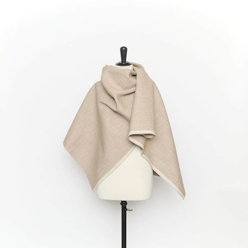 T26C15065 | Natté Double Face en Coton et Laine Vierge RWS