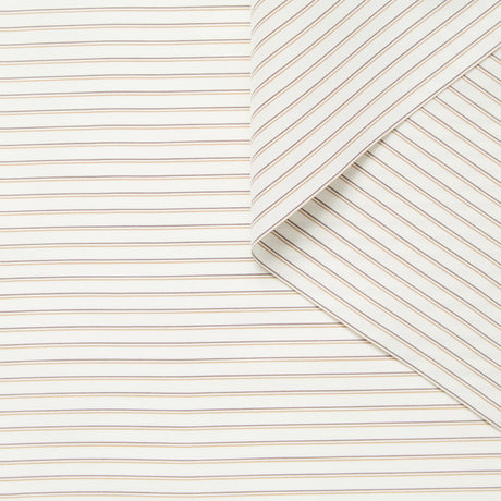 T26C15068 | Horizontal Stripes Cotton & Silk Poplin GOTS