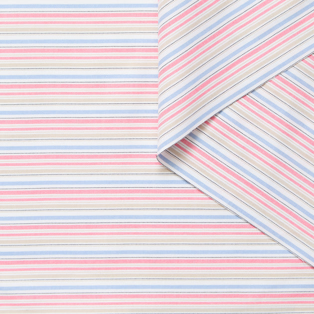 T26C15076 | Bayadere Striped Cotton Oxford GOTS