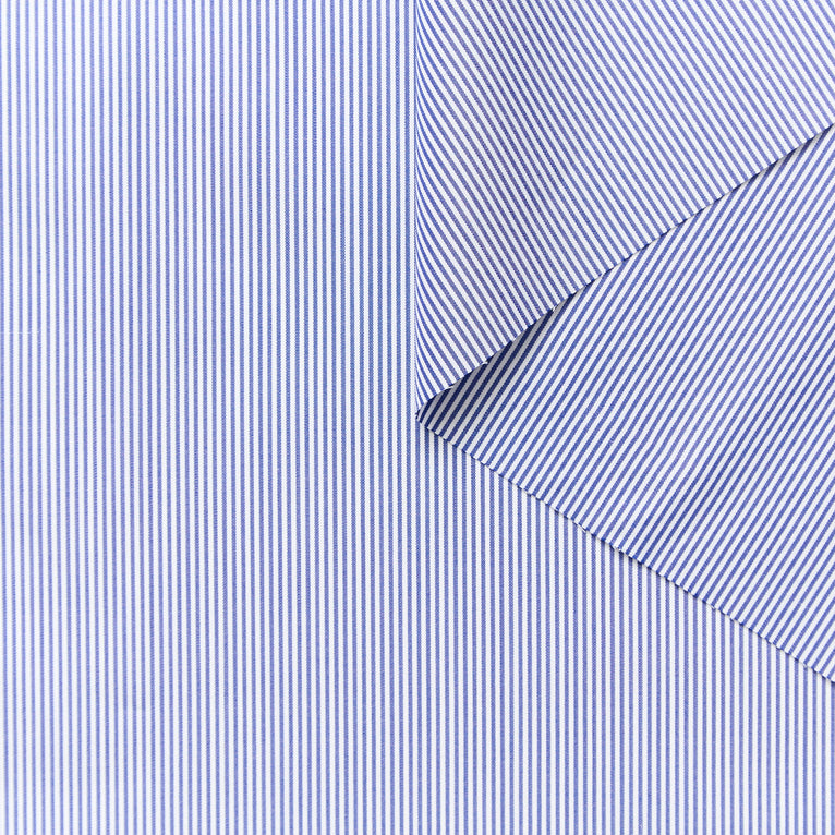 T26C15078 | Fine Stripe Cotton Poplin - view 1
