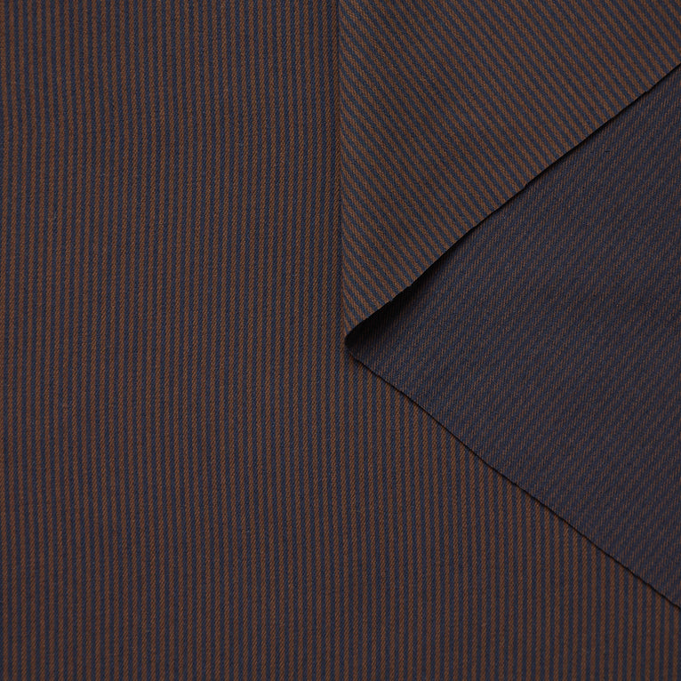 T26C15106 | Striped Viscose &amp; Wool Twill - view 1