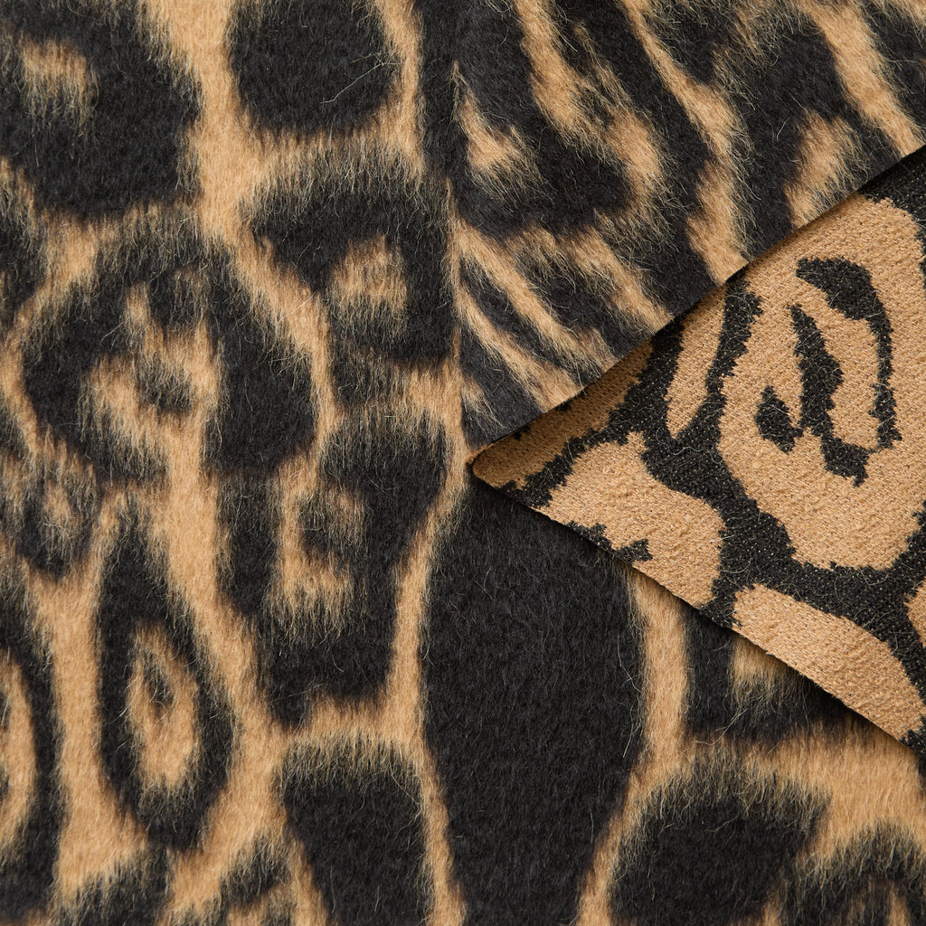 T26C15124 | Leopard Virgin Wool & Llama Fake Fur RWS