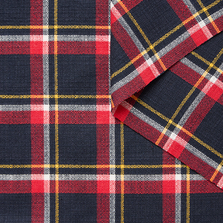 T26K16085 | Natté Tartan en Lin et Coton - vue 1