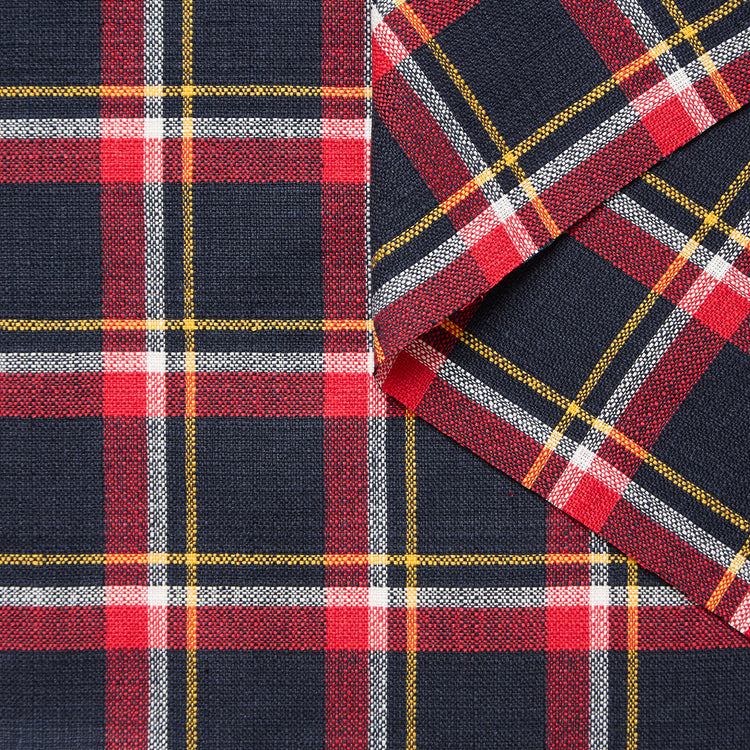 T26K16085 | Natté Tartan en Lin et Coton - vue 1