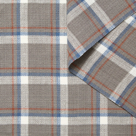  Natté Tartan en Lin et Coton