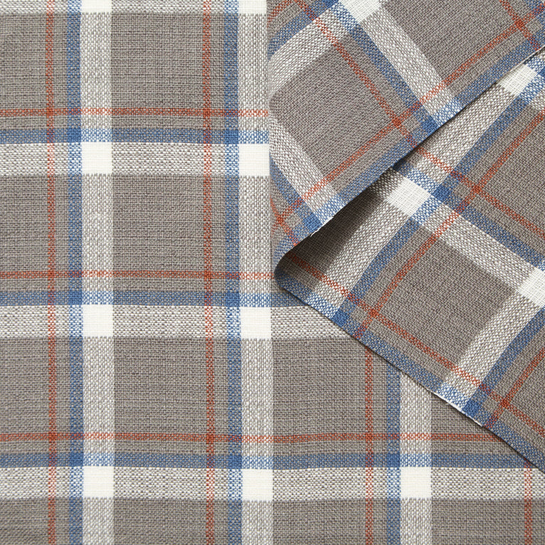 T26K16085 | Natté Tartan en Lin et Coton - vue 2