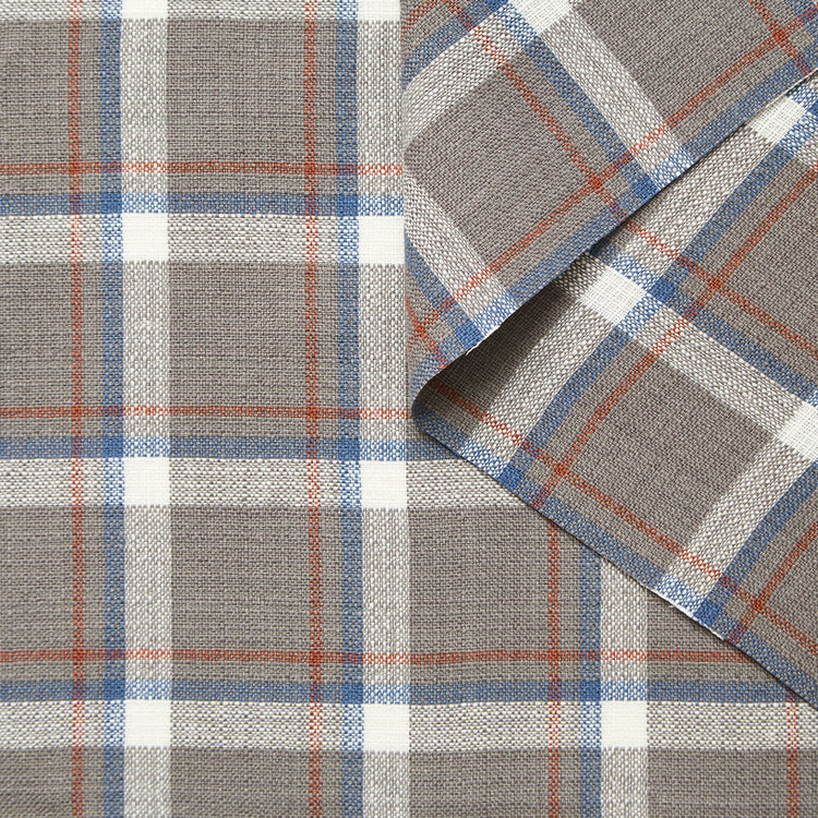 T26K16085 | Natté Tartan en Lin et Coton - vue 1