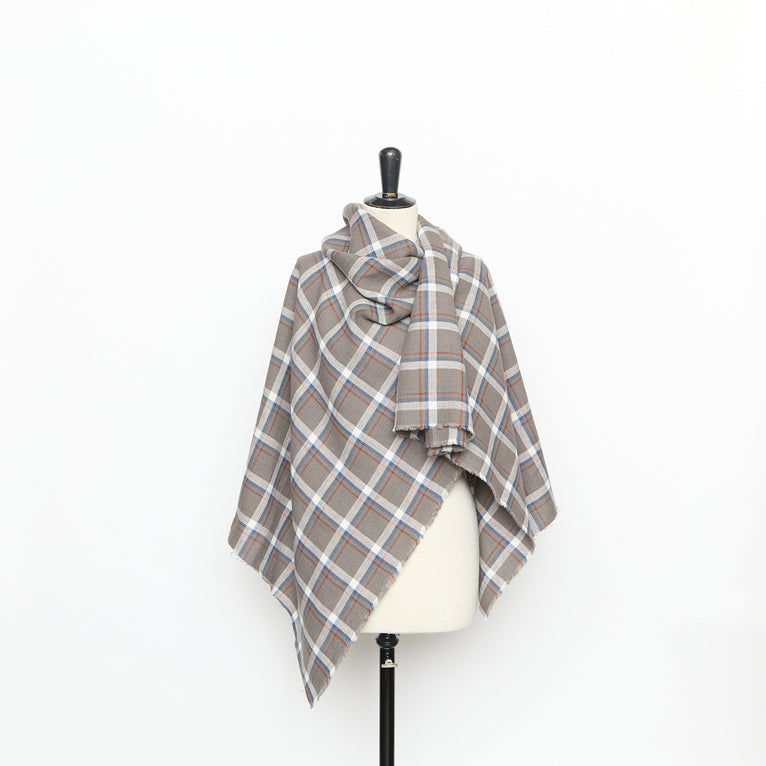 T26K16085 | Natté Tartan en Lin et Coton - vue 3