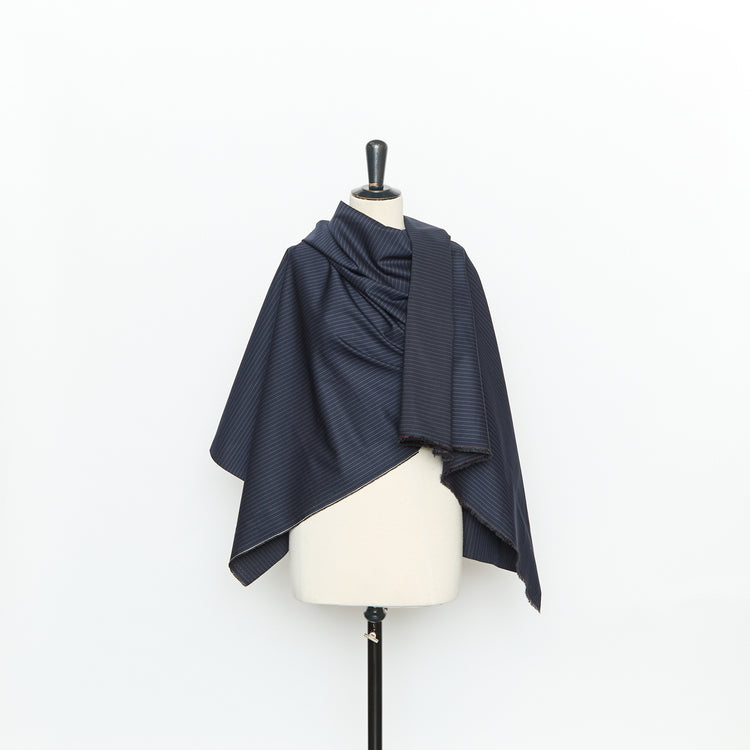 T26K16123 | Twill Rayé en Coton et Lin - vue 2